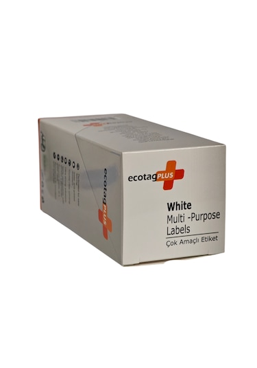 Ecotagplus Dymo Muadili Etiket - 25 Mm X 25 Mm - 5 X 750 Adet - Eko Paket 1