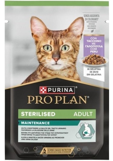 Pro Plan Jelly Pouch Hindi Etli Kısırlaştırılmış Yetişkin Kedi Konservesi 85 Gr