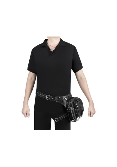 Suntek Bel Çantası Uyluk Bacak Kalça Çanta Fanny Paketi Siyah