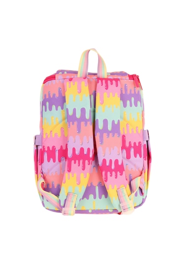 Elatae Su Geçirmez Kumaş Kız Çocuk Çok Gözlü Ortopedik Sırt Okul Çantası L5247 Lila