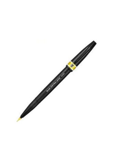 Pentel Artist Brush Sign Pen Ultra Fine Yellow