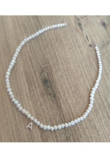 İncili Harf Choker Kolye Diğer