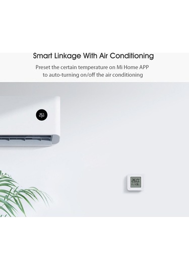 Dinosaurs 2 Adet Xiaomi Kablosuz Termometre - Beyaz