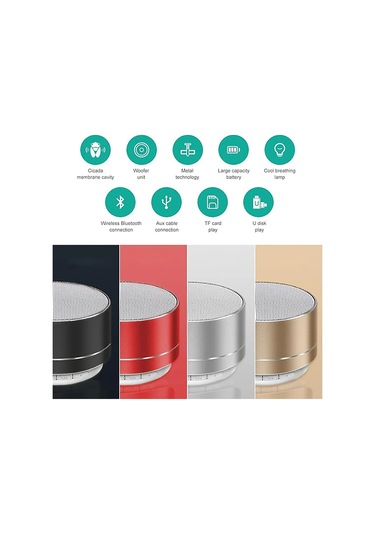 Dongjing A10 Kablosuz Bluetooth Hoparlör Küçük Çelik Tabanca