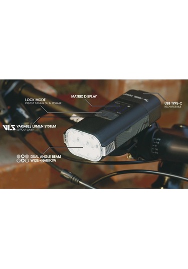 Moon Rigel Power 2600 Lümen Bisiklet Ön Far Aydınlatma Siyah