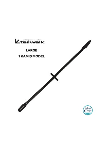 Tailwalk 2 Parça Askılı Kamış Kılıfı Large Siyah