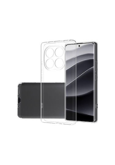 Xiaomi Redmi Note 14 Pro Plus Uyumlu Kılıf Tchs Süper Silikon Kapak-şeffaf Şeffaf