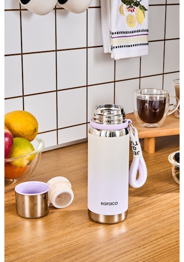 Karaca İnoxis Çelik Sızdırmaz Termos 550 Ml Lila