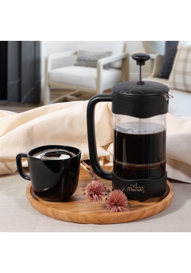 Any Morning Fy92 Kahve Ve Bitki Çayı İçin french Press 350 ML Siyah