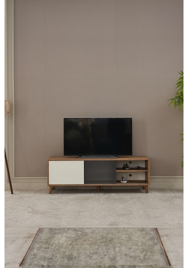 Arpelia Tv Sehpası Sürgülü Kapak 140x40x35 Cm