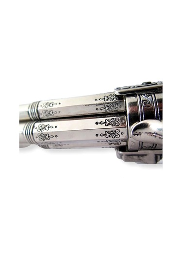 Denix Dekoratif Replika Revolving 4 Barrel Flintlock Pistol, France 18th. C.