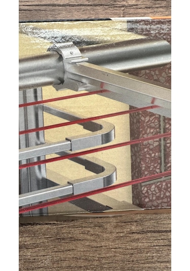 Çamaşır Askılık Yuvarlak Küpeşte Balkon Çamaşırlık Bronz Renk