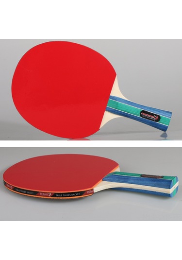 Ranyeek 4 Raket 8 Toplu Ping Pong Seti - Aile Grubu İçin Taşınabilir Spor Malzemesi, 7 Katman Ahşap Raketler Ve Taşıma Çantası