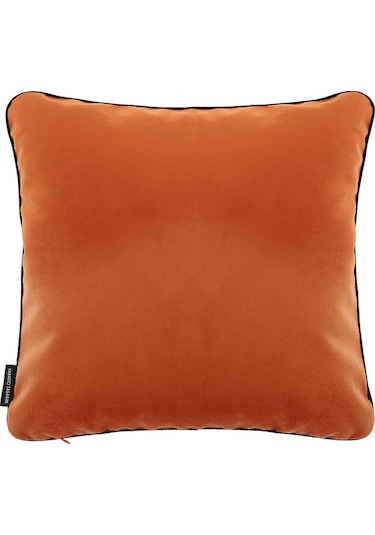 Biyeli Kırlent Yastık Kılıfı Turuncu Renk 45x45
