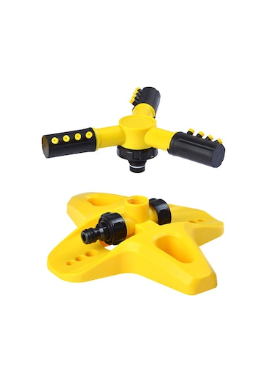 Mufunye Ev, Villa Ve Bahçe İçin 360 Derece Döner Otomatik Sulama Sprayerı - Çift Seri Bağlantı Özelliği, Hafif Ve Dayanıklı Malzeme