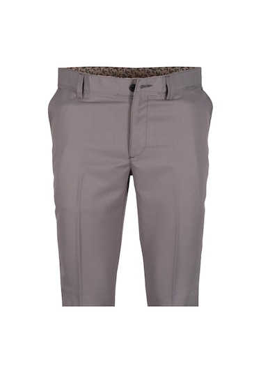 Erkek Keten Pantolon Klasik Normal Kesim Rar01157 Gri