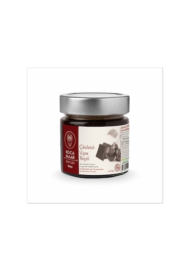 Kocamaar Çiftliği Çikolata Vişne Reçeli (Rafine Şeker İlavesiz) 240 gr