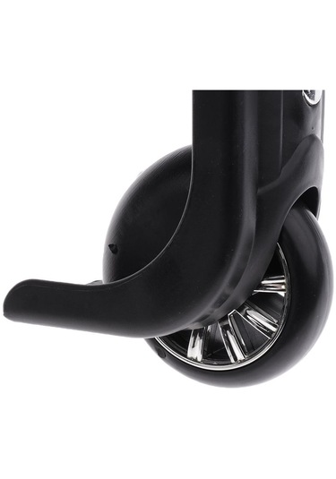 Homyl 1 Pair Değiştirme Bagaj Tekerlek Bavul Tamir Dilsiz Siyah