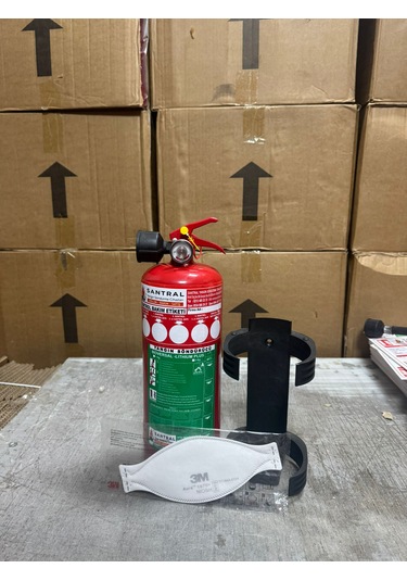 Lithium Plus 2 Kg Yangın Tüpü Plastik Askı Ve 3m Maske Hediye