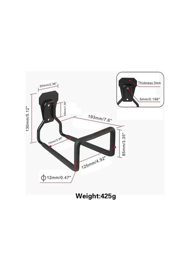 Xindoker Metal Boru Organizatörü, Çelik Konstruksiyon, Çok Amaçlı Kullanım, Kolay Kurulum, Bahçe Ve Garaj İçin Boru Saklama Aleti Siyah