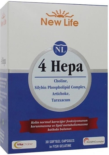 New Life 4 Hepa 30 Yumuşak Kapsül 7640128140931