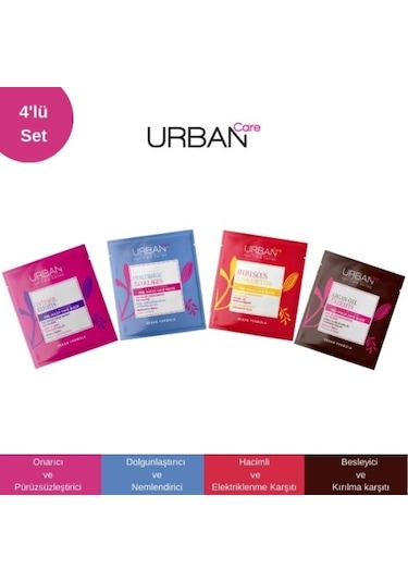 Urban Care Saç Bakım Maske Seti 4 Lü PKT.URBANCARE.057