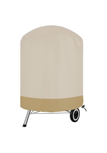 Yuntech01 Siyah Dışarıda Kullanım Su Geçirmez Mangal Koruması - 62x105 Cm Daire Şekilli, Dayanıklı Malzeme, Toz Ve Yağmurdan Koruma Siyah