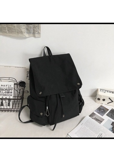 Gençler İçin Şık Ve Pratik Sırt Çantası, Ortaokul Ve Lise Öğrencilerine Uygun Dayanıklı Ve Fonksiyonel Okul Çantası, Ergonomik Tasarım İle Konforlu Taşıma İmkanı Siyah