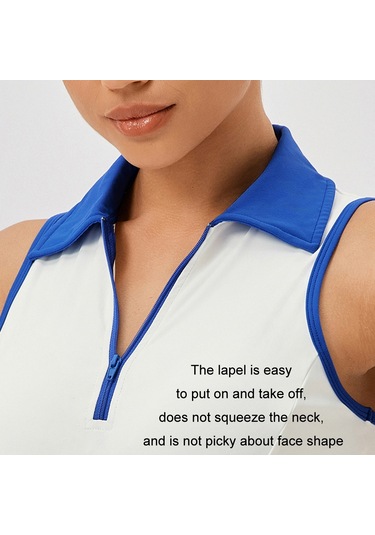 Sones Yakalı Tek Parça Tenis Etek Hızlı Kuruyan Nefes Alabilen Bel Spor Elbisesi Kahverengi