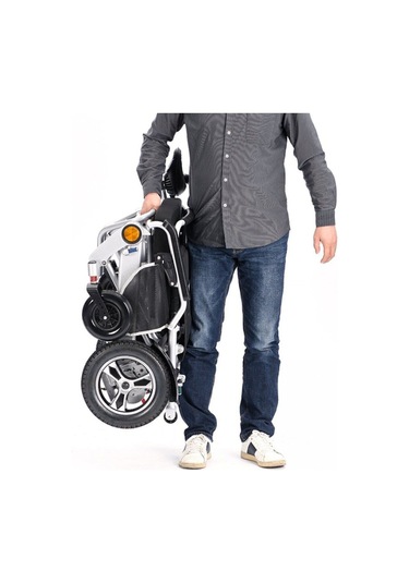 Jt-309 Katlanır Hafif Lityum Akülü Uzaktan Kumandalı Tekerlekli Sandalye 25 Kg,