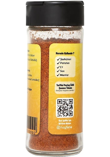 Hayfene Tütsülenmiş Tatlı Kırmızı Biber 45 G