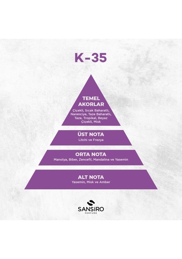 Sansiro K-35 Floral Kadın Parfüm EDP 50 ML