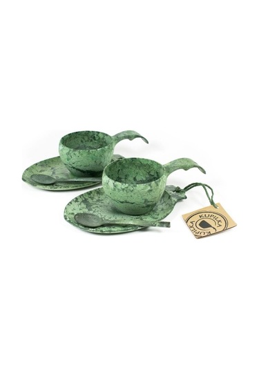 Kupilka Slow Down Bardak Tabak Kaşık Set Yeşil Mz Yeşil