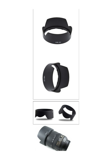 Nikon AF-S DX Zoom-Nikkor 18-105- 18-135-18-140 MM Lens Uyumlu HB-32 Parasoley