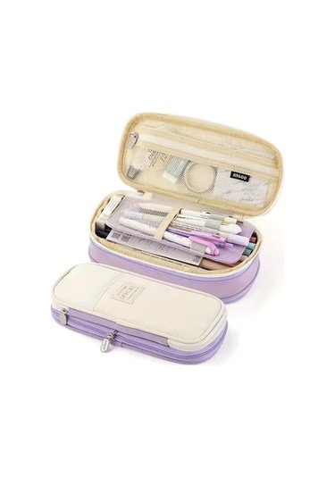 Aurora Büyükkapasiteli Çok Fonksiyonlu Kalemçantasıçok Katmanlıbasit Mor