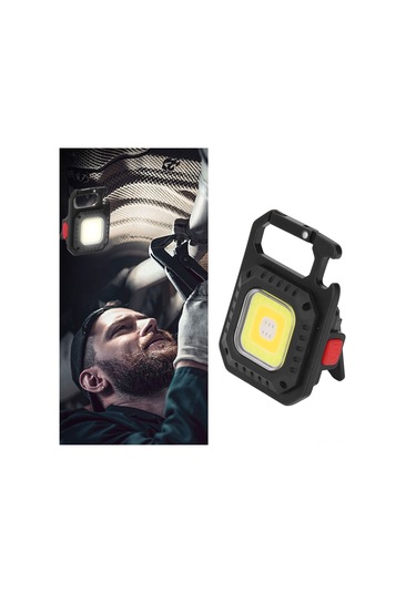 Yaozixa Cob Feneri 500lm Usb Şarj Edilebilir Mini El Feneri, Manyetik Tutma, Çanta Açıcı, Tripodlu, Kamp Ve户外活动ıçin Taşınabilir Ceb Feneri Diğer