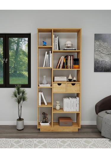 Arnetti Luma 10 Raflı Dolaplı Kitaplık Safirmeşe