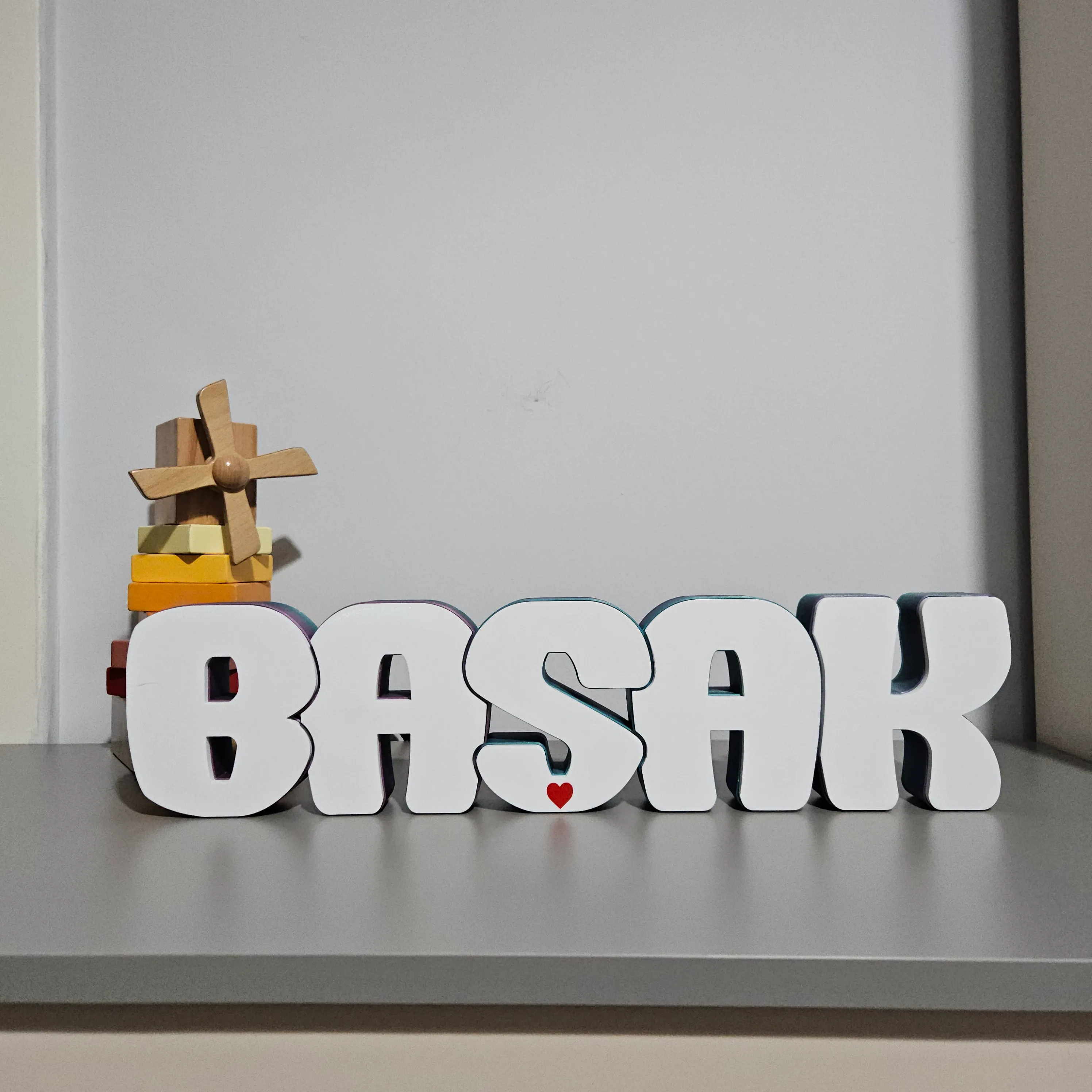 Argb Led Li Dekoratif İsim Kutusu Kişiye Özel 5 Harf