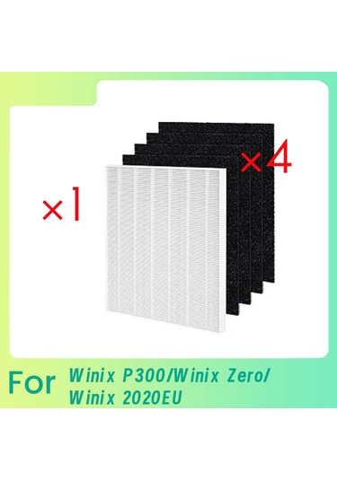 Xiaaokeji Winix P300 İçin 1 Hepa Filtre Ve 4 Aktif Karbon Ön Filtre