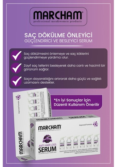 Marcham Saç Dökülme Önleyici Besleyici Serum