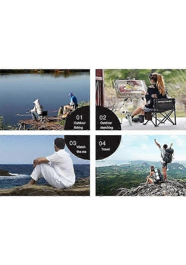 Bloomnest Alüminyum Kamp Sandalyesi, Katlanır Balıkçılık Sandalyesi, Ultra Hafif Taşınabilir, Oxford Kumaş, Kırmızı Açık Hava Sandalyesi, Kamp, Balıkçılık, Barbekü Oturma Kırmızı