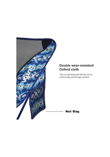 Ambition Açık Katlanabilir Sandalye Balıkçılık Arkalık Sandalye Mavi