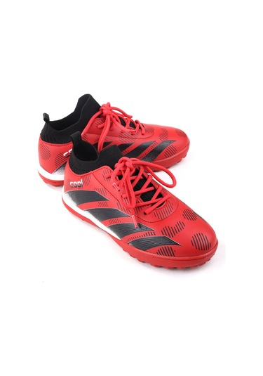 Cool Neymar Erkek Çocuk Çoraplı Halı Saha Spor Ayakkabı Kırmızı