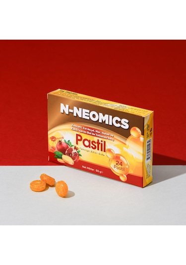 N-Neomics Bitkisel Ekstreler İçeren Pastil 24 Pastil