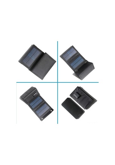 Pazly 7.5w Katlanabilir Güneş Şarj - Su Geçirmez, Hızlı Usb Şarj, Taşınabilir