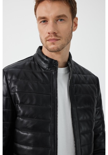 Lugano Siyah Deri Mont 001