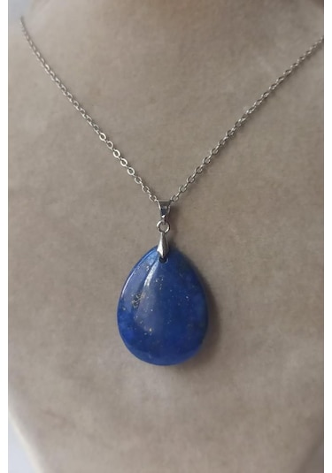 Doğal Lapis Lazuli Kolye 421-1 Çok Renkli