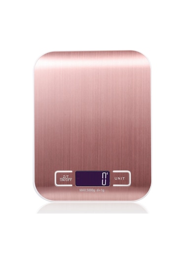 Maiyame Gümüş Ve Gül Altın Renk Seçenekli, Şarj Edilebilir Veya Pil İle Çalışan 5kg/10kg Mutfak Terazisi Çok Renkli