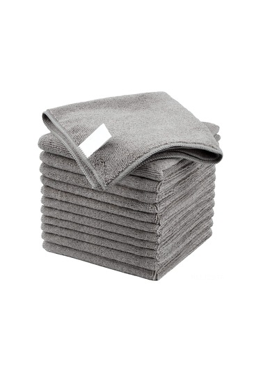 Fosenze Ultra Yumuşak Mikrofiber Temizlik Bezi - Suyu Çok Absorblar, Yağ Tutmaz - Mutfak, Araç, Pencere Temizliği İçin 12 Adet