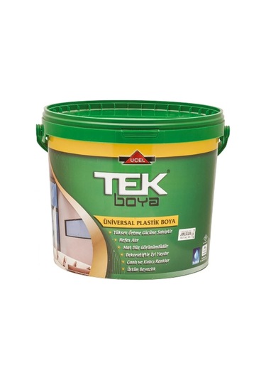 Tek Üniversal Plastik Boya Beyaz 7.5 L 10 KG